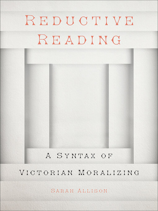 Title details for Reductive Reading by Sarah Allison - Available